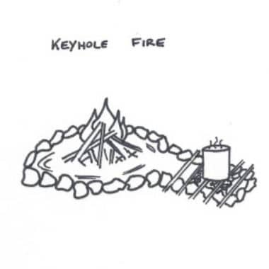 Keyhole Fire Bush Cooking, Keyhole Fire Pit