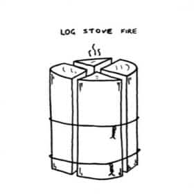 Log Stove Fire