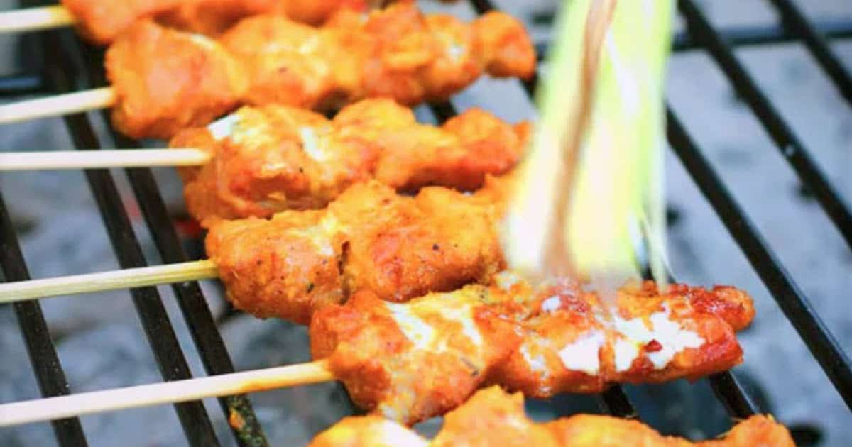Chicken Satay with Peanut Sauce | Bush Cooking