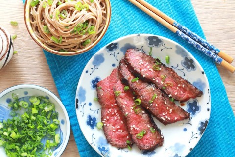 Miso Flat Iron Steak | Bush Cooking