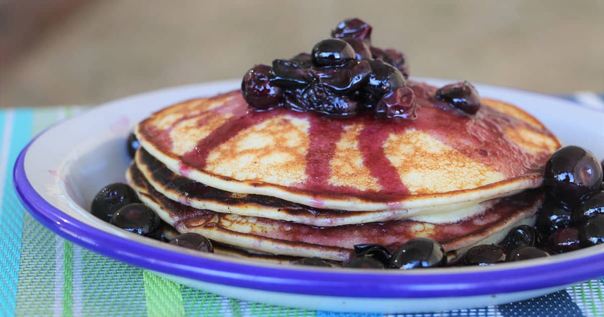 Blueberry Ricotta Pancakes | Bush Cooking