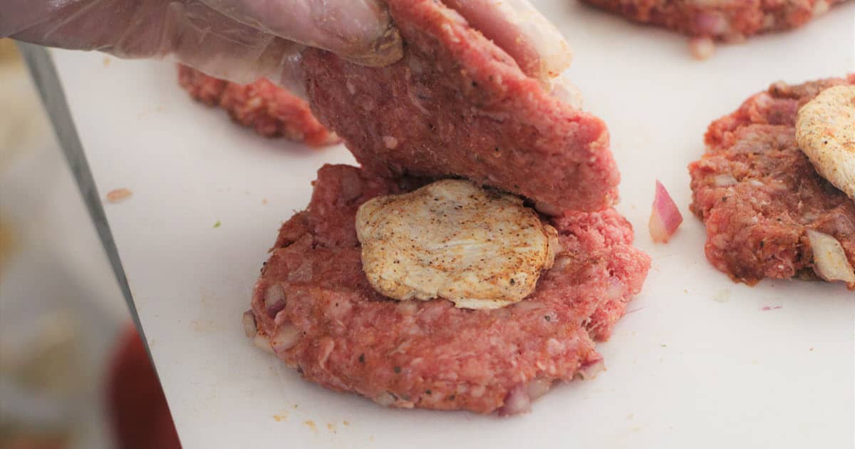 Cream Cheese Stuffed Burgers | Bush Cooking