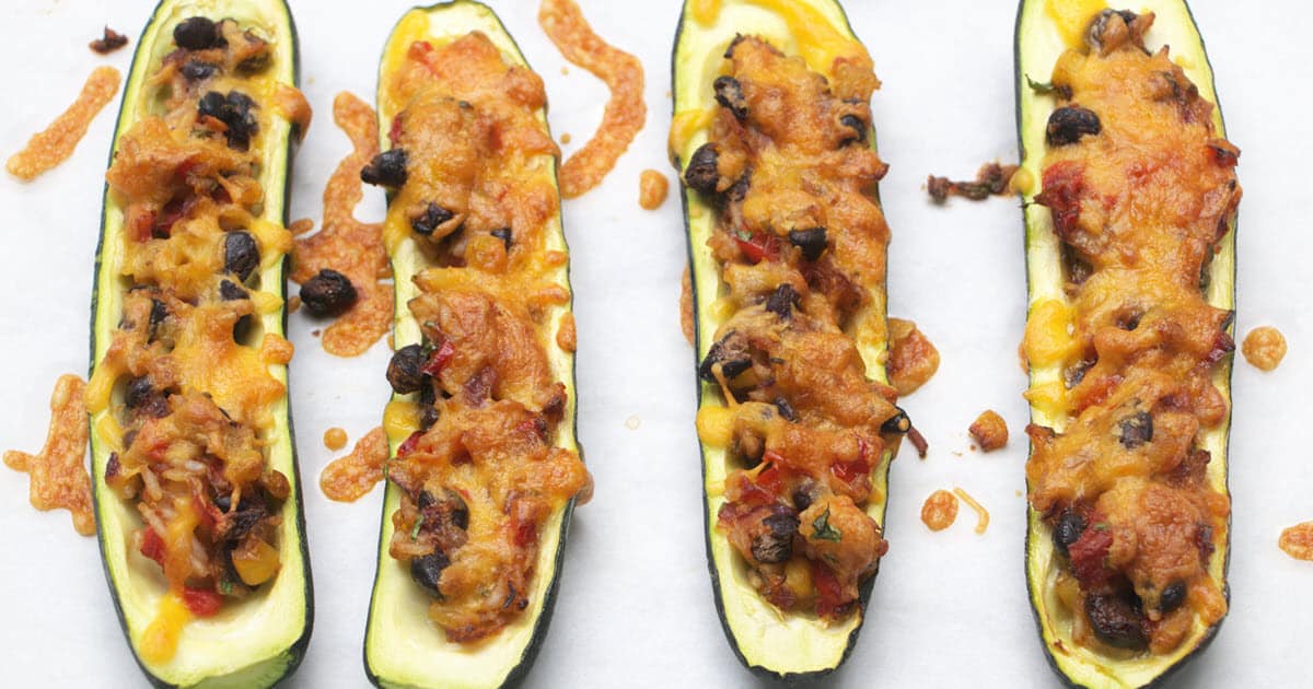 Mexican Zucchini Boats | Bush Cooking