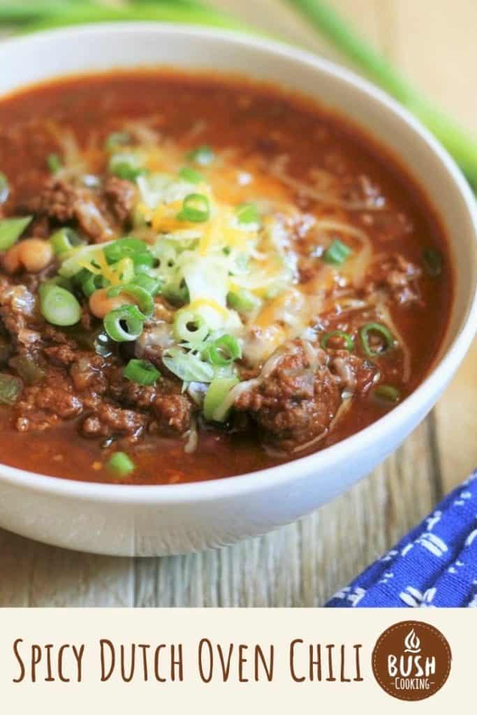 Spicy Dutch Oven Chili | Bush Cooking