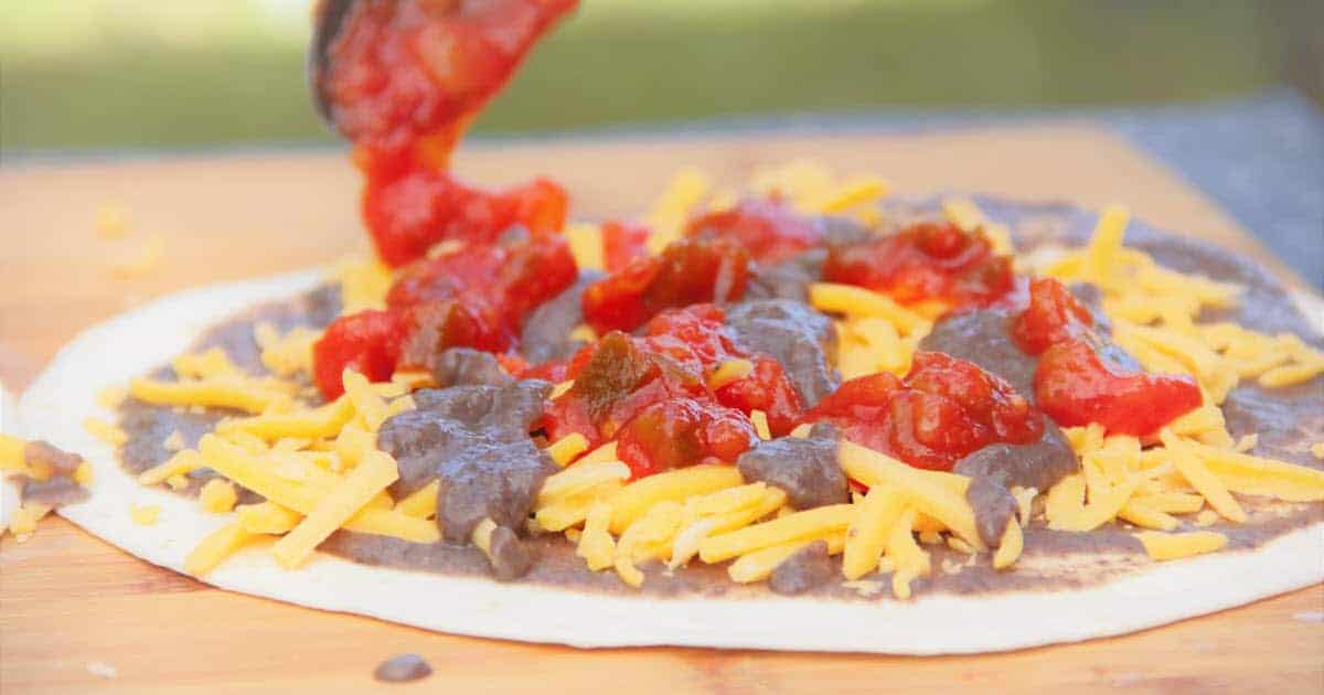 Black Bean and Salsa Quesadillas | Bush Cooking