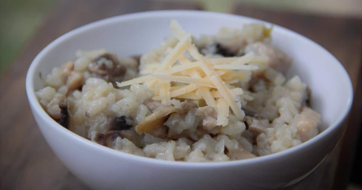 Chicken and Mushroom Risotto Bush Cooking