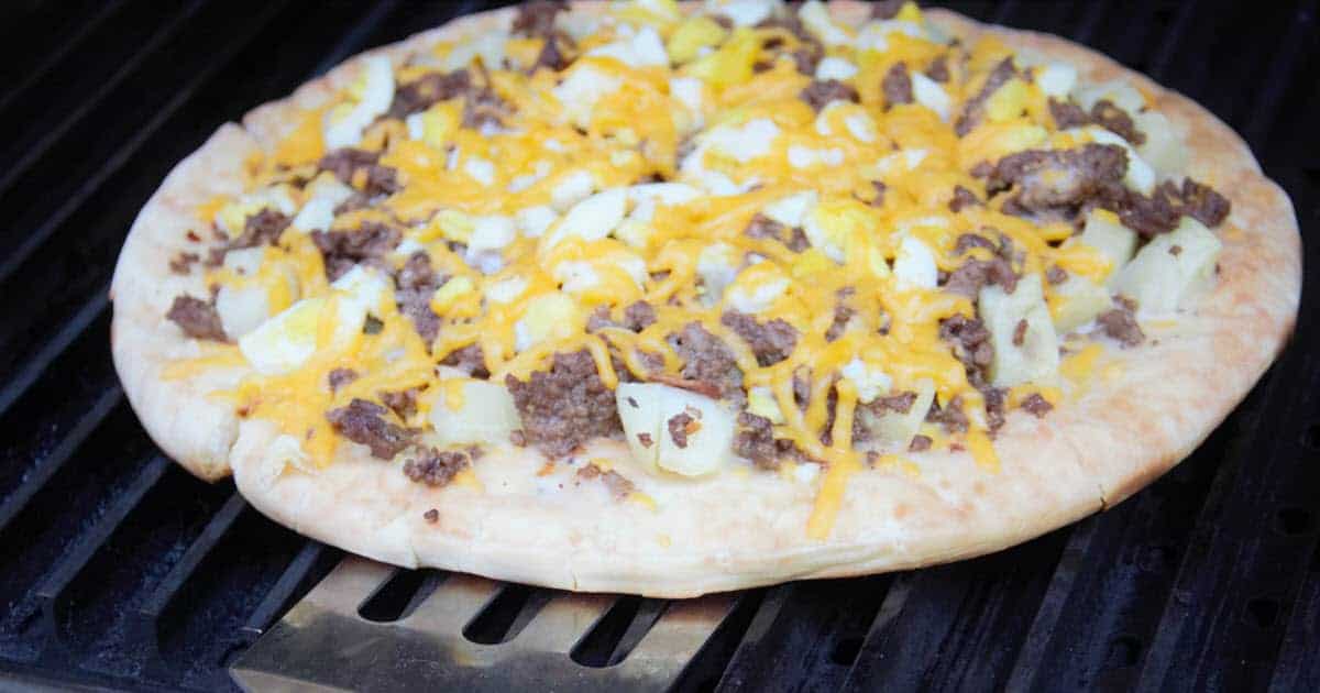 Grilled Breakfast Pizza | Bush Cooking