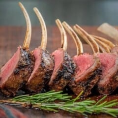 Grilled Rack of Lamb Reverse Sear