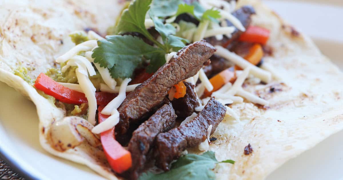 Camp Beef Fajitas Bush Cooking