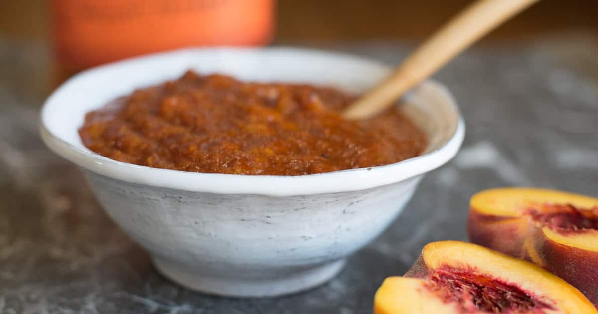 Bourbon Peach BBQ Sauce | Bush Cooking