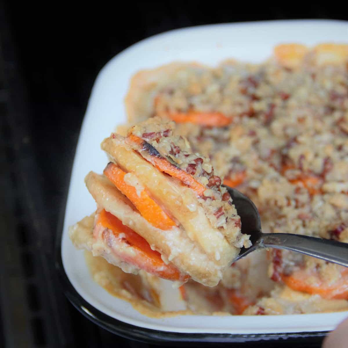 Sweet Potato Casserole - Bush Cooking