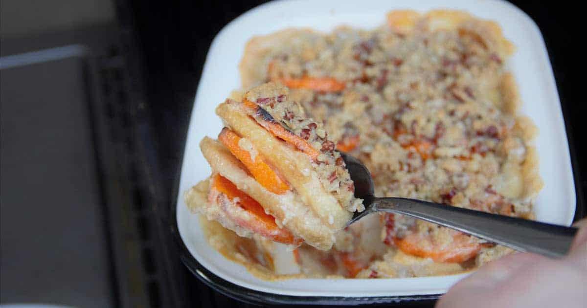 Sweet Potato Apple Casserole | Bush Cooking