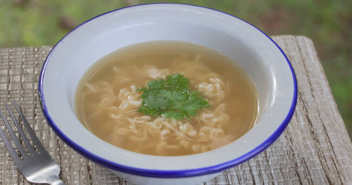 Camp Noodle Soup | Bush Cooking