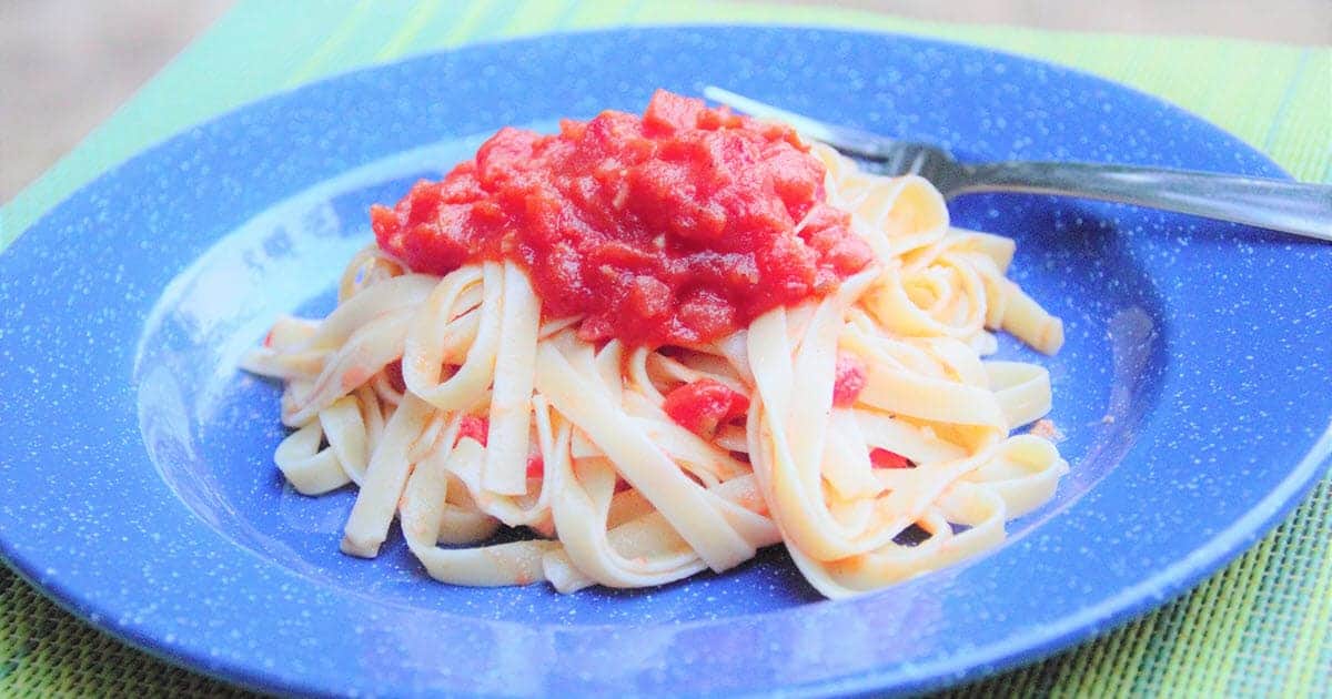 Camp Tomato Pasta Sauce | Bush Cooking