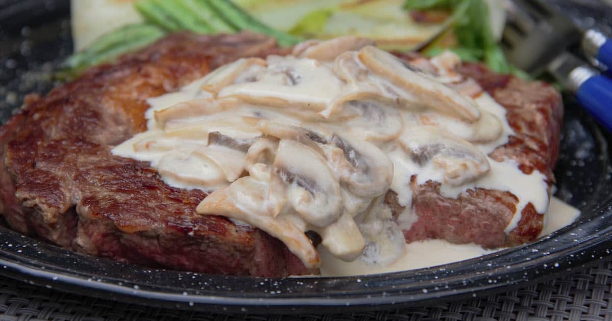 Steak Mushroom Sauce | Bush Cooking