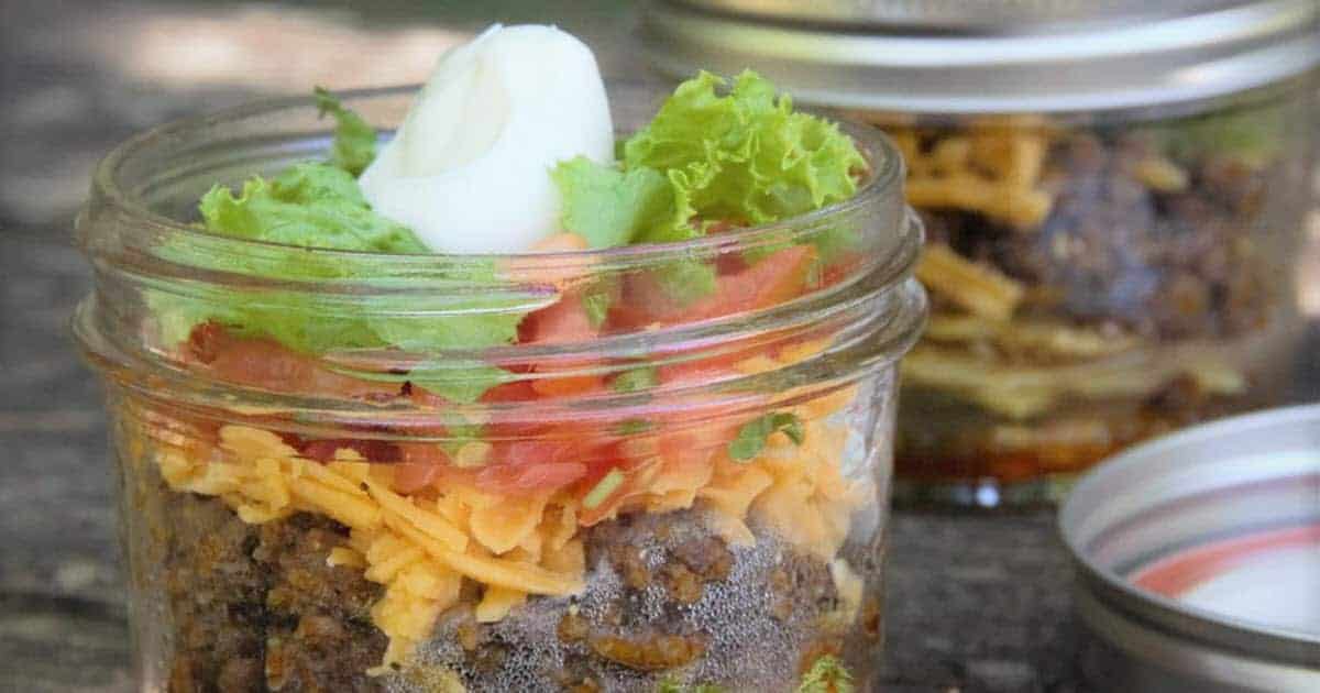 Taco in a Jar | Bush Cooking