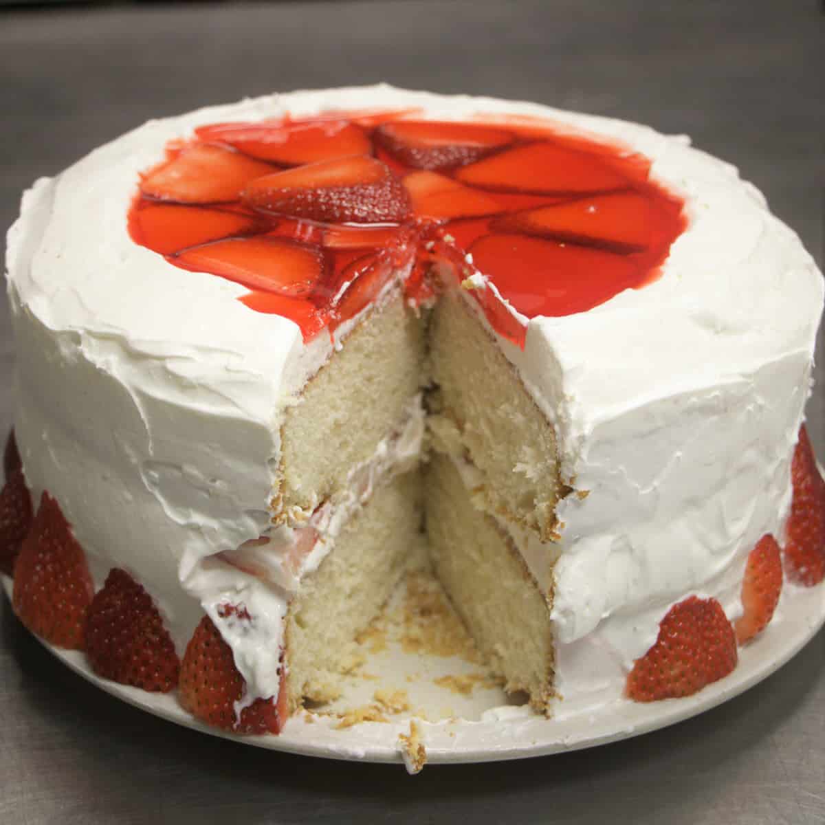 Strawberry Danish Cake Bush Cooking