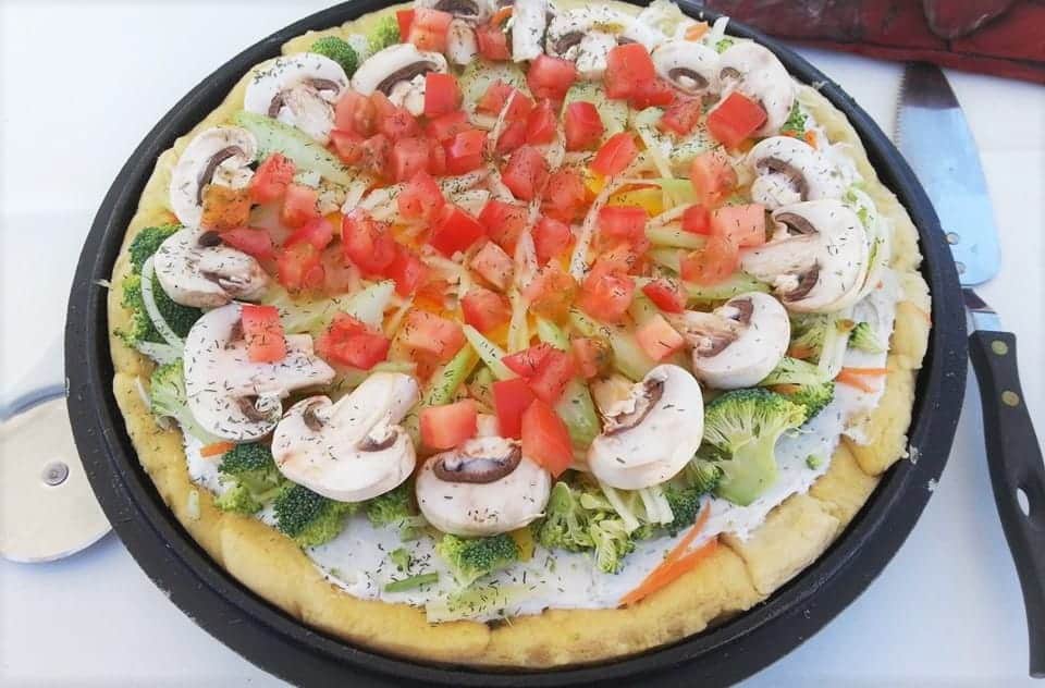 Dutch Oven Veggie Pizza | Bush Cooking