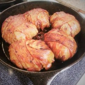 bacon wrapped stuffed sirloin