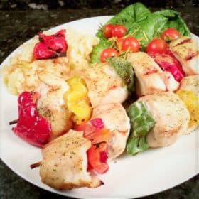 Lemon Pepper Chicken Kabobs