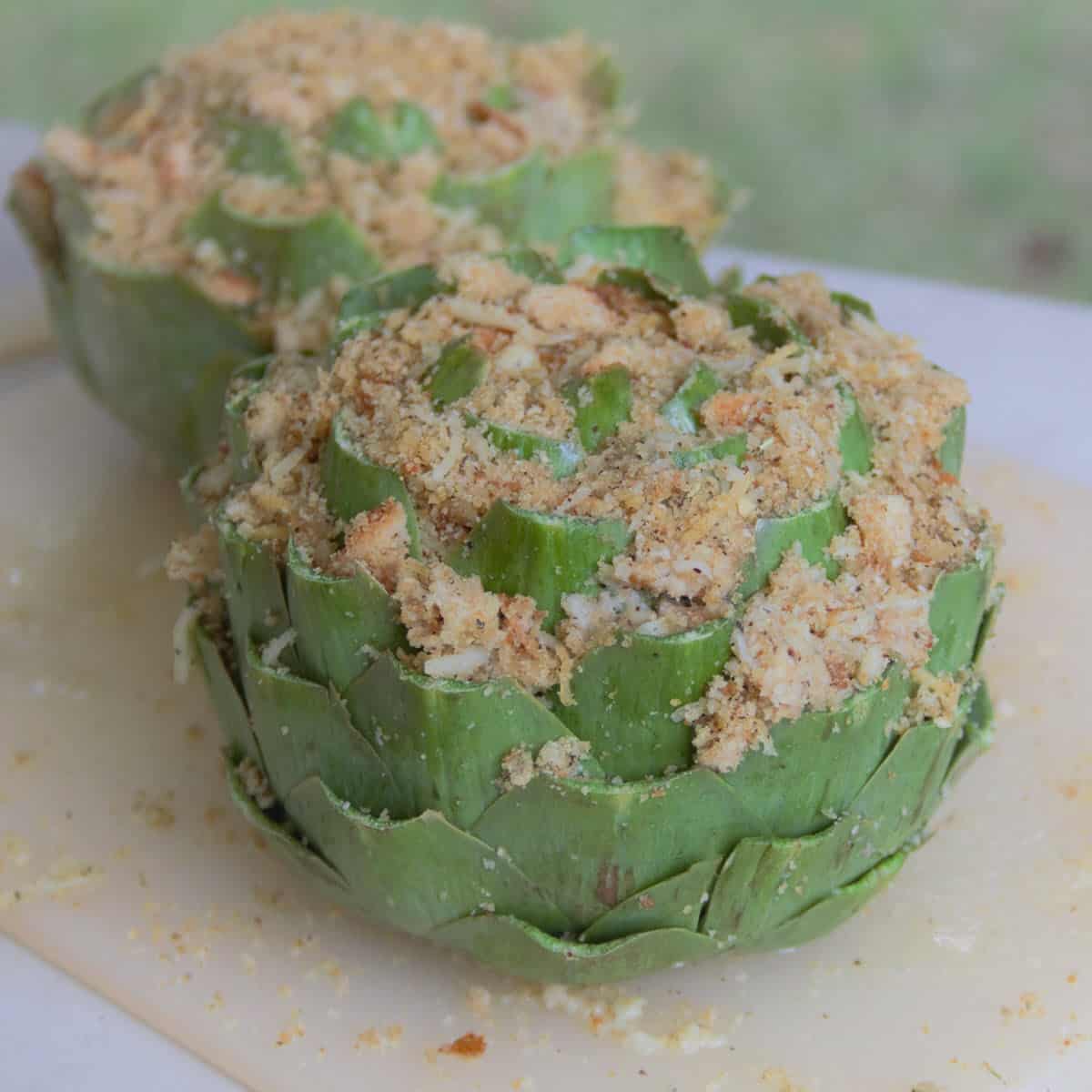 Stuffed Artichokes Bush Cooking