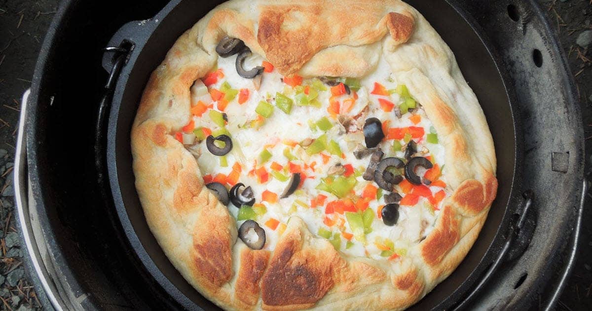 Dutch Oven Stacked Pizza | Bush Cooking