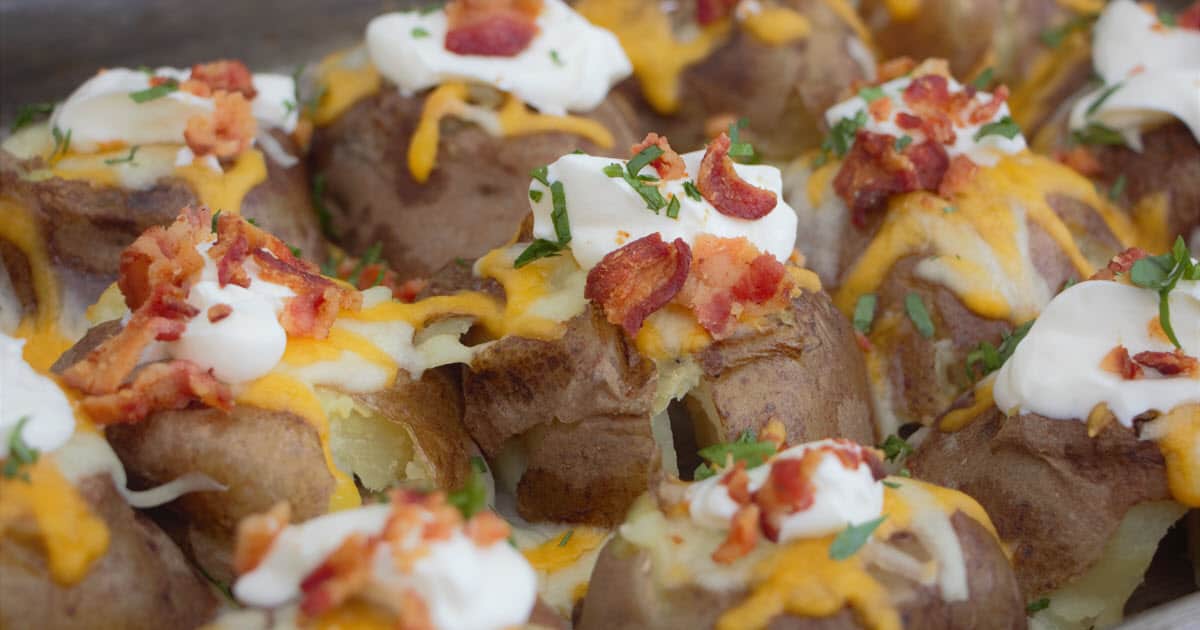 Stuffed Smashed Potatoes | Bush Cooking