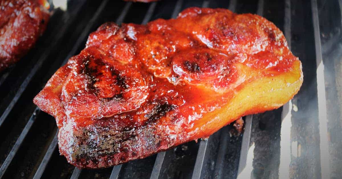 Grilled Pork Butt Steaks Bush Cooking