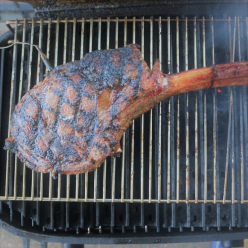 Tomahawk Ribeye Steak Bush Cooking