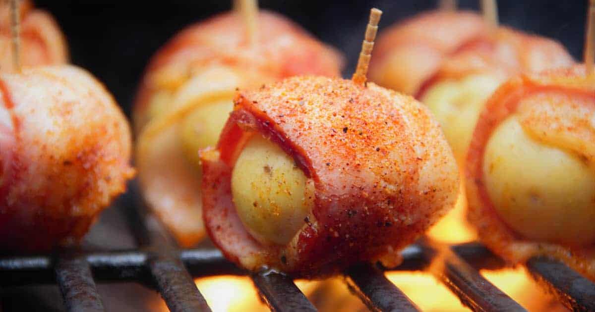 Grilled Bacon-Wrapped Potatoes | Bush Cooking