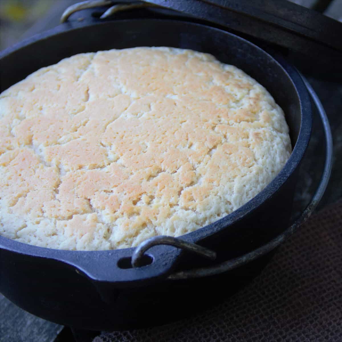 Beer Bread Baked in a Cast Iron Loaf Pan Recipe 