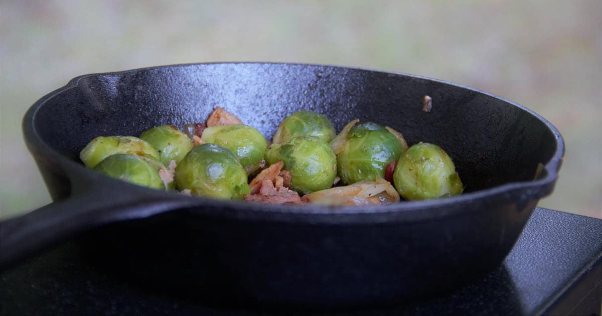 Skillet Brussels Sprouts | Bush Cooking