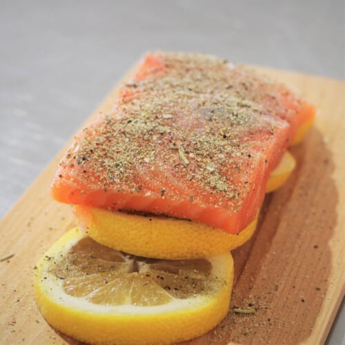 Cedar Planked Salmon Bush Cooking