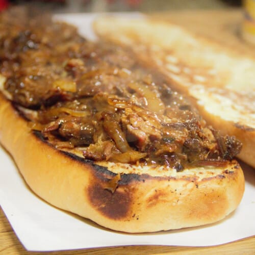 Brisket Po’boy Bush Cooking