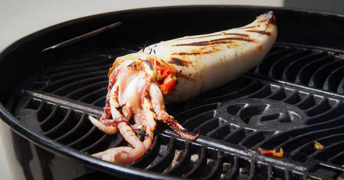 Chorizo-Stuffed Squid | Bush Cooking