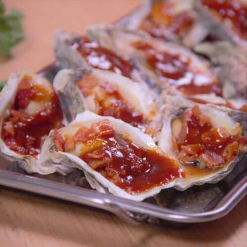 Grilled Oysters Kilpatrick Bush Cooking