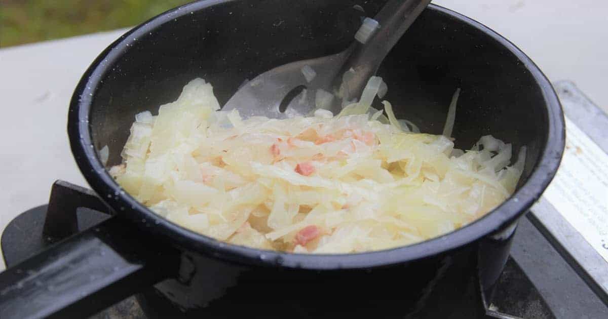 Easy Steamed Bacon Cabbage Bush Cooking