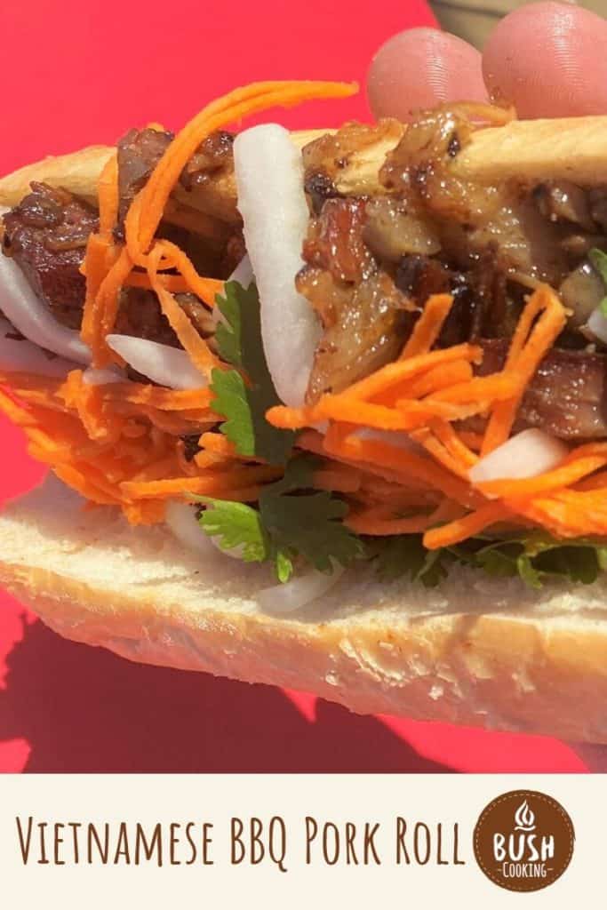 Vietnamese BBQ Pork Roll Bush Cooking