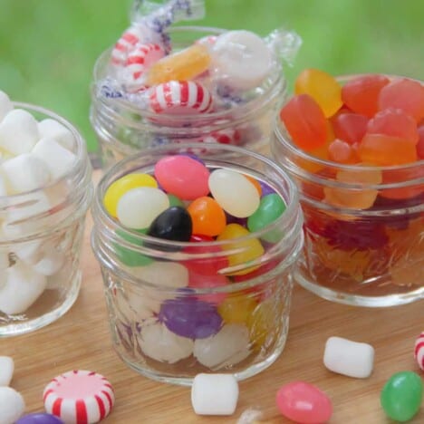 Jars of various candy