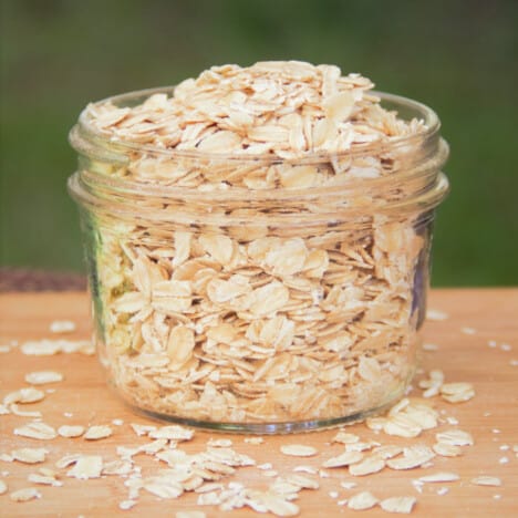 Jar of oats