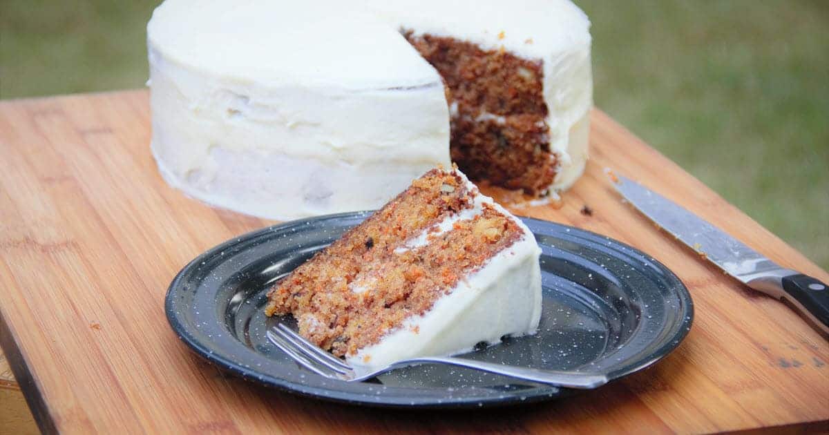 Carrot Walnut Cake | Bush Cooking