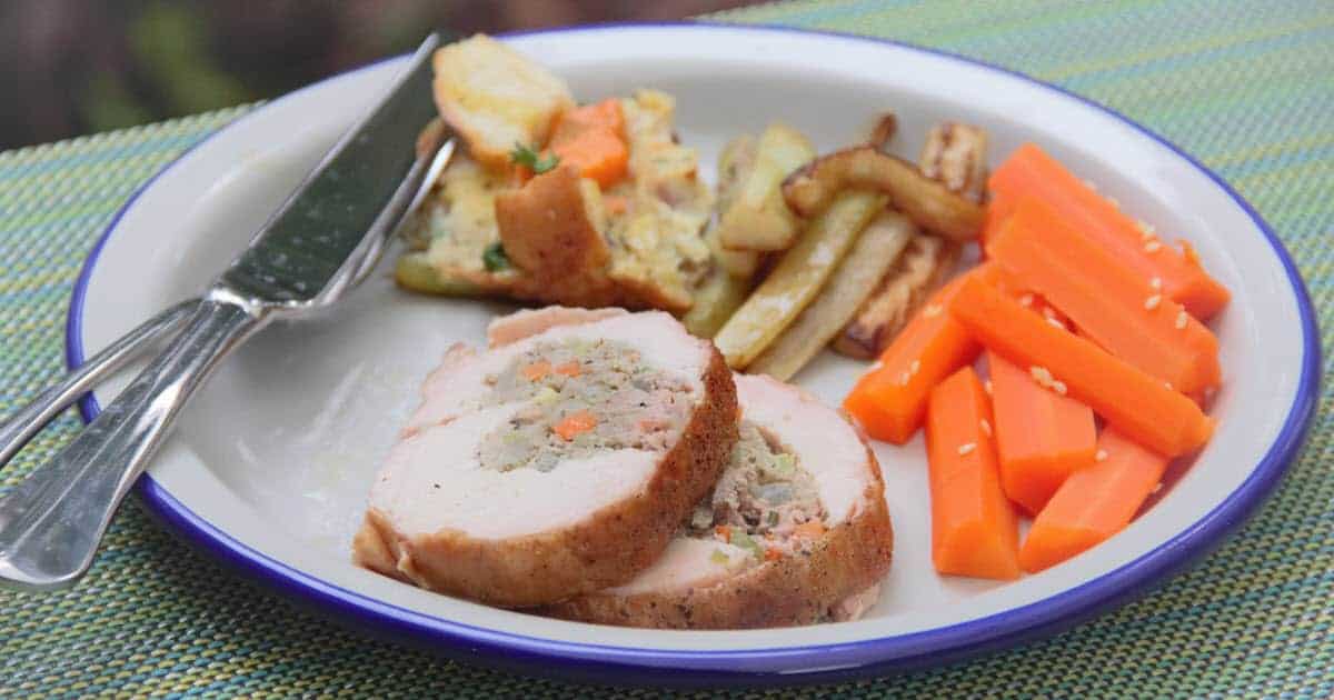 Smoked Turkey with Stuffing | Bush Cooking