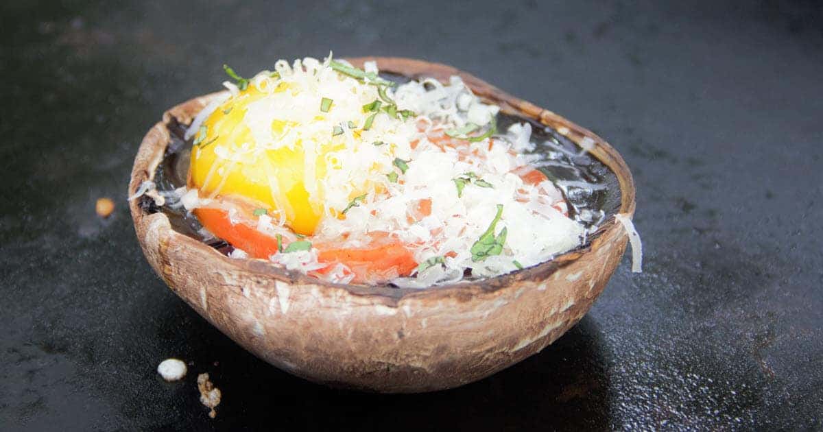 Egg in a Mushroom | Bush Cooking