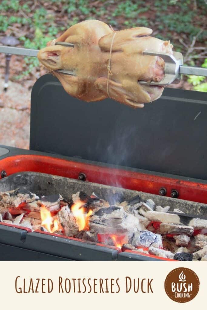 5 Spice Glazed Rotisserie Duck Bush Cooking