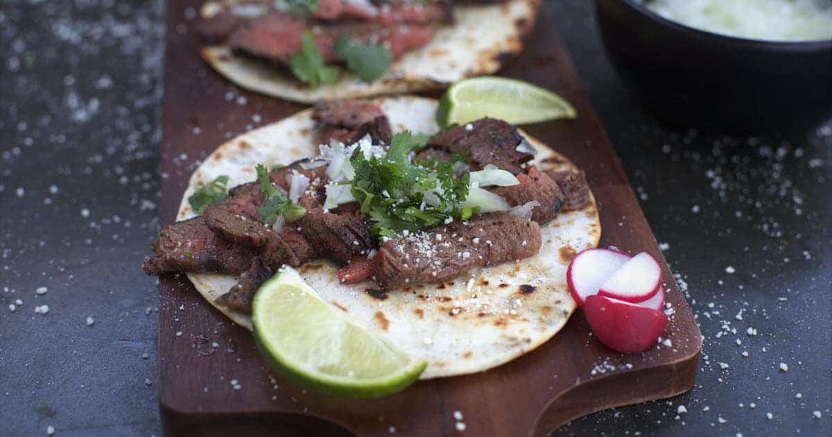 Grilled Flank Steak Taco | Bush Cooking