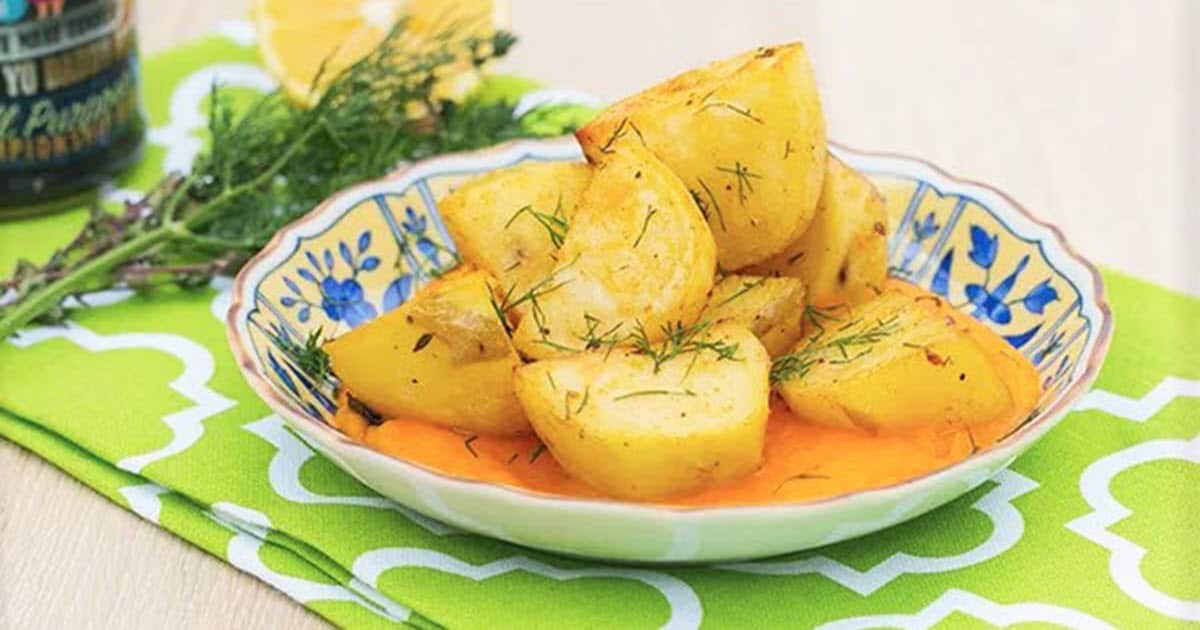 Potatoes with Carrot Sauce | Bush Cooking