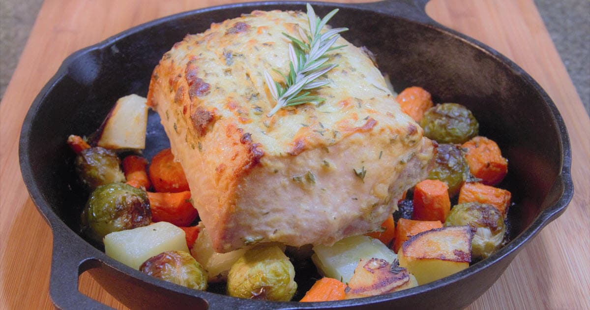 Skillet Roast Pork Loin | Bush Cooking